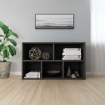 vidaXL Bibliothèque/Buffet Noir 50x25x80 cm Bois d’ingénierie