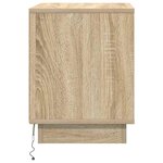vidaXL Cabinet de chevet avec 2 Pièces Chêne sonoma 44 x 34 5 x 45 cm