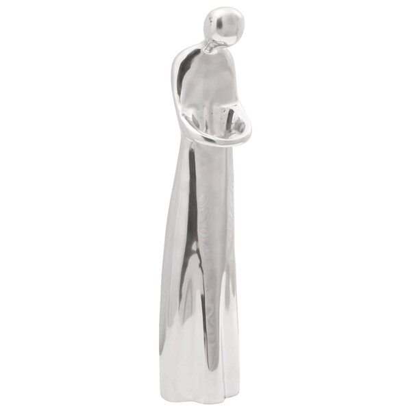 vidaXL Sculpture Argent 10x16x49 cm Aluminium