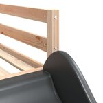 vidaXL Lit superposé avec toboggan et échelle 90x200cm bois pin massif