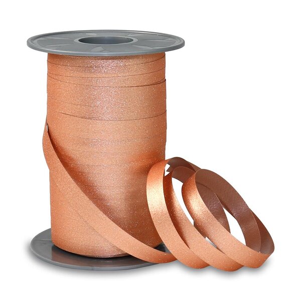 Bolduc poly glitter 100-m-bobine 10 mm rosé