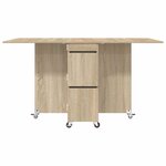 vidaXL Table à dîner 2 Pièces 140 x 80 x 77 cm Bois d'ingénierie