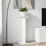 vidaXL Support de Plante Blanc 25 x 25 5 x 80 5 cm Bois d'ingénierie