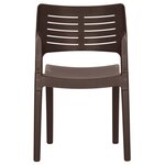 vidaXL Chaises de jardin lot de 2 Moka Polypropylène