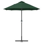 vidaXL Parasol de jardin Vert 370 x 197 x 239 cm