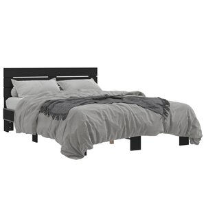 vidaXL Cadre de lit sans matelas noir 120x200 cm