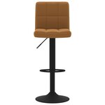 vidaXL Tabourets de bar lot de 2 marron velours