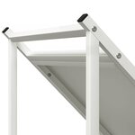 vidaXL Portant de bois chauffage blanc 70x43x34 5 cm