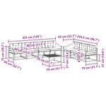 vidaXL Ensemble de canapés d'extérieur 7 pc Blanc et Beige