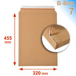 Lot de 5 enveloppes carton b-box 7 marron format 320x455 mm