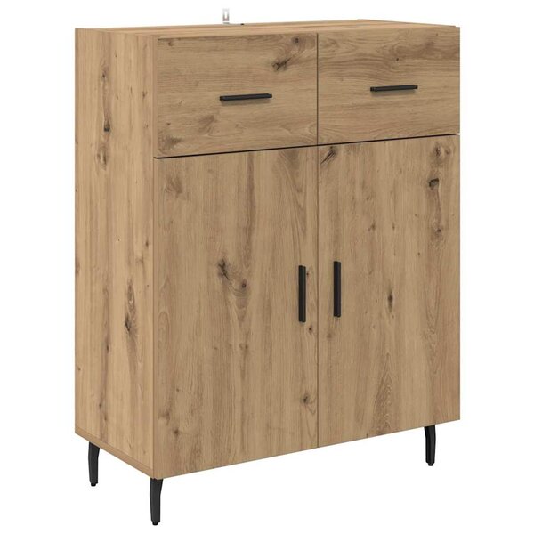 vidaXL Buffet Chêne artisanal 69 5 x 34 x 90 cm Bois d'ingénierie