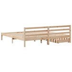 vidaXL Cadre de lit sans matelas 200x200 cm bois massif de pin