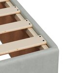 vidaXL Cadre de lit sans matelas gris clair 200x200 cm velours