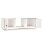 vidaXL Table basse Blanc 100x50x35 cm Bois massif de pin