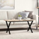 vidaXL Pieds de table basse cadre en X 80x40x43 cm acier