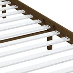 vidaXL Cadre de lit sans matelas marron miel bois massif 200x200 cm