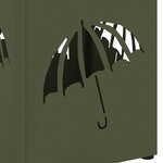 vidaXL Porte-parapluie Olive 15 5 x 15 5 x 49 cm Métal