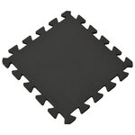 vidaXL Tapis de sol 54 Pièces 4 86㎡ Mousse EVA Noir