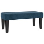 vidaXL Sommier à lattes de lit avec matelas Bleu foncé 90x200 cm