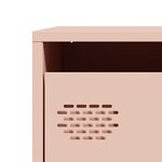 vidaXL Buffet rose 68x39x73 5 cm acier laminé à froid