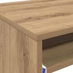 vidaXL Bureau chêne artisanal 77 5 x 43 x 79 cm Bois d'ingénierie