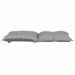 vidaXL Coussins de chaise de jardin à dossier bas lot de 2 gris