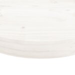 vidaXL Dessus de table rond blanc Ø30x3 cm bois de pin massif