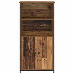 vidaXL Haut Armoire Bois Ancien 62 x 36 x 121 5 cm Bois d'ingénierie