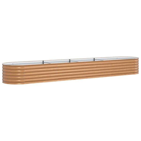 vidaXL Jardinière surélevée Marron 400 x 80 x 44 cm Acier