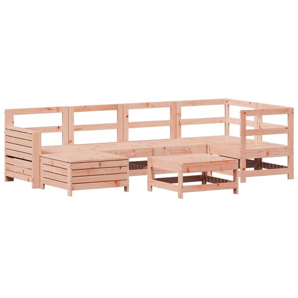 vidaXL Salon de jardin 7 Pièces bois massif sapin de douglas