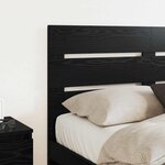 vidaXL Tête de lit Chêne noir 150 cm Bois d'ingénierie