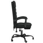 Fauteuil de massage inclinable de bureau informatique étude similicuir noir 02_0025418