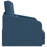 vidaXL Canapé-lit 2-en-1 Bleu 65x80x83 cm Tissu