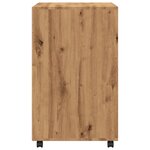 vidaXL Armoire à roulettes chêne artisanal 60x48x81 cm bois ingénierie