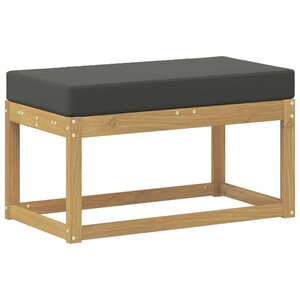 vidaXL Banc de Jardin Blanc 80 x 43 x 45 cm Bois d'Acacia Massif