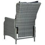 vidaXL Mobilier à dîner 7 Pièces avec coussins Résine tressée Gris clair