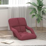 vidaXL Chaise de sol réglable avec accoudoir Bordeaux