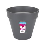 Pot de fleur Plastique Rond Loft Urban Gris anthracite Ø 50 cm 48 l