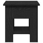 Table basse vidaXL Noir Chêne 40x40x42 cm Bois d'ingénierie