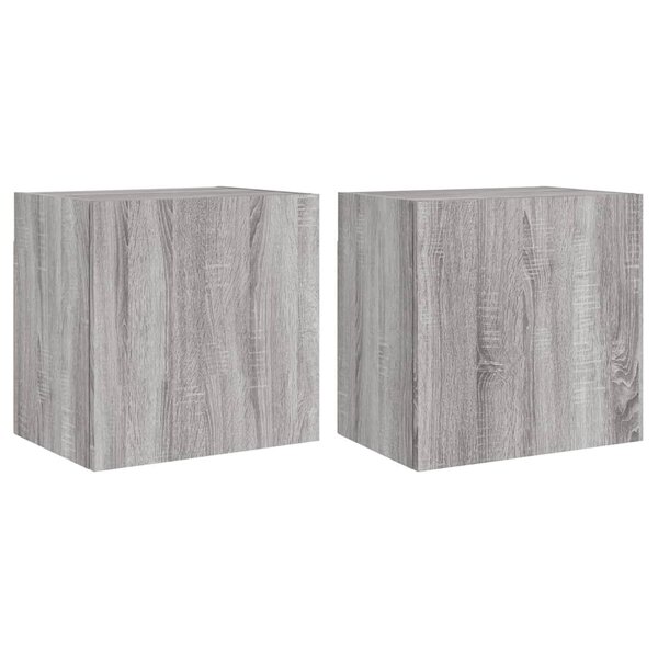 vidaXL Meubles TV muraux 2Pièces sonoma gris 40 5x30x40cm bois ingénierie
