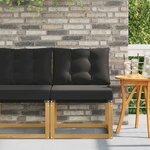 vidaXL Sofa de milieu extérieur