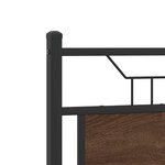 vidaXL Cadre de lit sans matelas chêne marron 120x200 cm