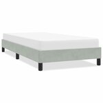 vidaXL Cadre de lit sans matelas gris clair 100x210 cm velours
