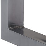 vidaXL Table console 115x35x76 cm Bois d'acacia massif et fer