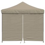 vidaXL Tente de fête 292 x 292 x 315 cm Taupe Tissu Oxford