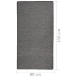 vidaXL Tapis à tissage plat d'extérieur 80x150 cm Gris