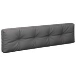 vidaXL Coussins de palette lot de 2 anthracite tissu