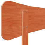 vidaXL Tête de lit cire marron 200 cm bois massif de pin
