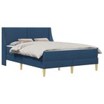 vidaXL Cadre de lit avec matelas avec tête de lit Polyester
