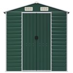 vidaXL Abri de jardin vert 191x470x198 cm acier galvanisé